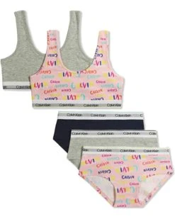 Calvin Klein Girls Underwear Matching Bralette and Panty Multipack Set | Underwear & Intimates