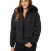 Calvin Klein Short Faux Fur Trimmed Puffer | Coats & Outerwear