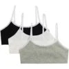Calvin Klein Girls' Training Bra Cotton Bralette with Adjustable Straps, 3 Pack | Underwear & Intimates