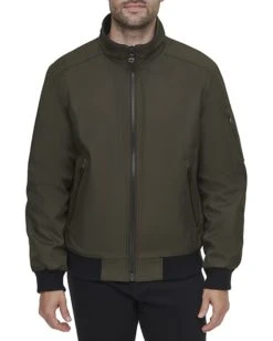 Calvin Klein Men's Water and Wind Resistant Rip Stop Bomber jacket (Standard and Big & Tall) | Coats & Outerwear