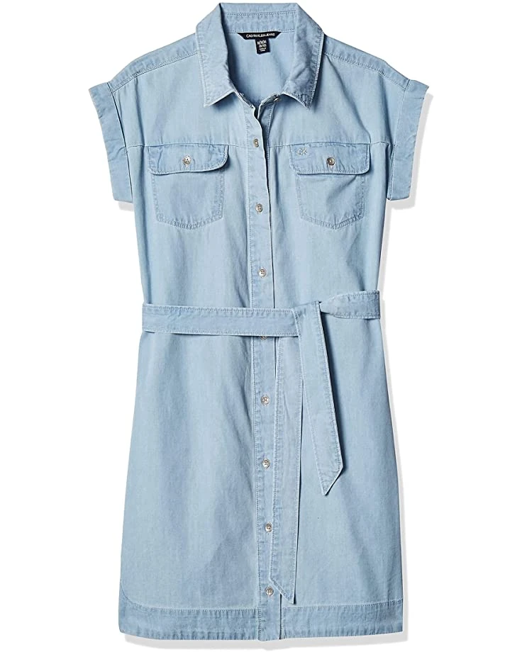 71z2ZEvBYyL._AC_SR736920_.jpg Calvin Klein Girls' Chambray Shirtdress | Dresses -Calvin Klein Sales Shop 71z2ZEvBYyL. AC SR736920