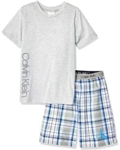 Calvin Klein Two-Piece Sleepwear Top and Bottoms Pajama Set PJ (Little Kids/Big Kids) -Calvin Klein Sales Shop 815voubJZL. AC SR736920