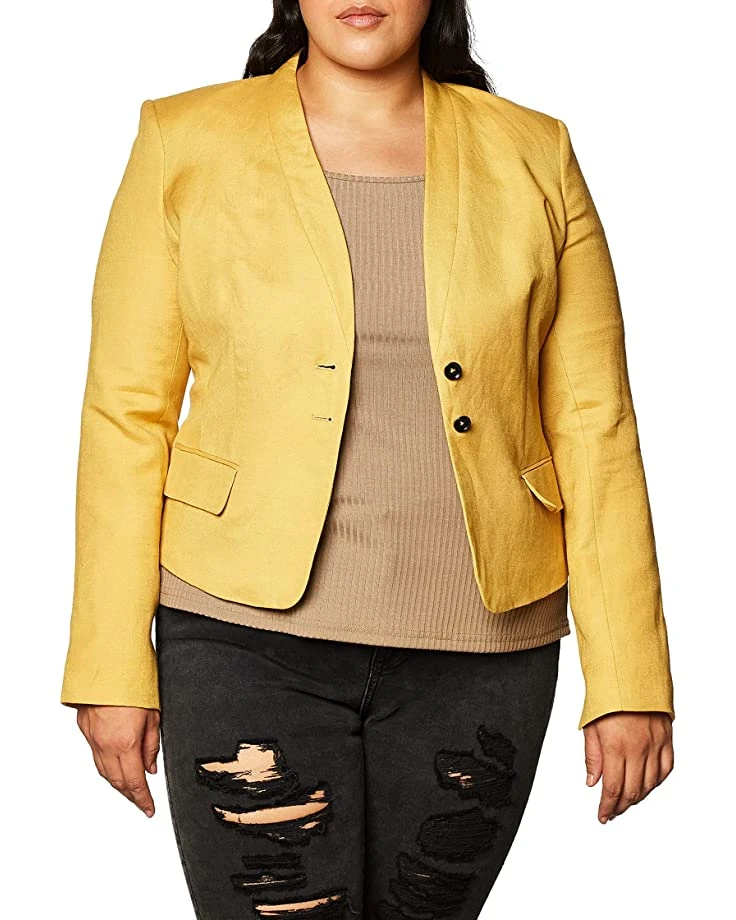 Calvin Klein Women's Two Button Jacket | Coats & Outerwear 1 Calvin Klein Women's Two Button Jacket | Coats & Outerwear