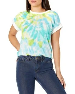 Calvin Klein Women's Short Sleeved Top with Printed Front | Shirts & Tops