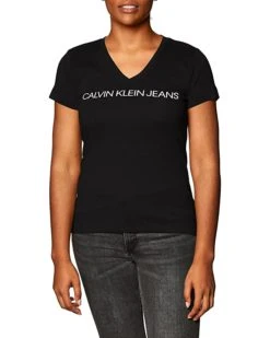 Calvin Klein Women's Short Sleeve Cropped Logo T-Shirt | Shirts & Tops -Calvin Klein Sales Shop 818JI6gyLL. AC SR736920