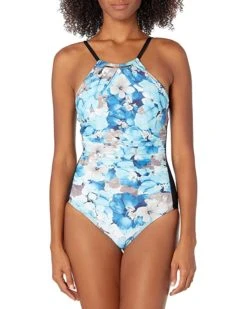 Calvin Klein Women's Solid High Neck Pleated One Piece Swimsuit | Swimwear 7 Calvin Klein Women's Solid High Neck Pleated One Piece Swimsuit | Swimwear -Calvin Klein Sales Shop 819368RW99L. AC SR736920