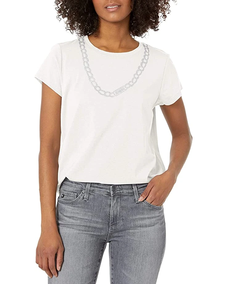 819b8dx000L._AC_SR736920_.jpg Calvin Klein Women's Short Sleeve Top with Logo | Shirts & Tops -Calvin Klein Sales Shop