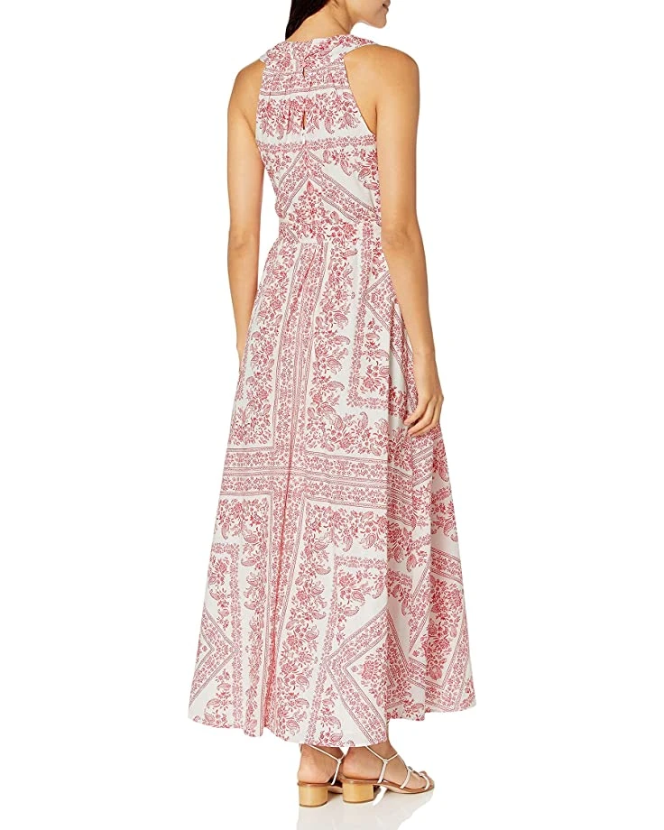 Calvin Klein Women's V Maxi Dress with Self Belt and Back Neck Keyhole | Dresses 2 Calvin Klein Women's V Maxi Dress with Self Belt and Back Neck Keyhole | Dresses - Image 2