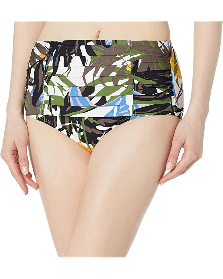 Calvin Klein Women's Pleated High Waist Bikini Swimsuit Bottom | Swimwear 3 Calvin Klein Women's Pleated High Waist Bikini Swimsuit Bottom | Swimwear - Image 3