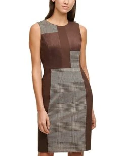 Calvin Klein Women's Mixed Media Sheath Dress | Dresses