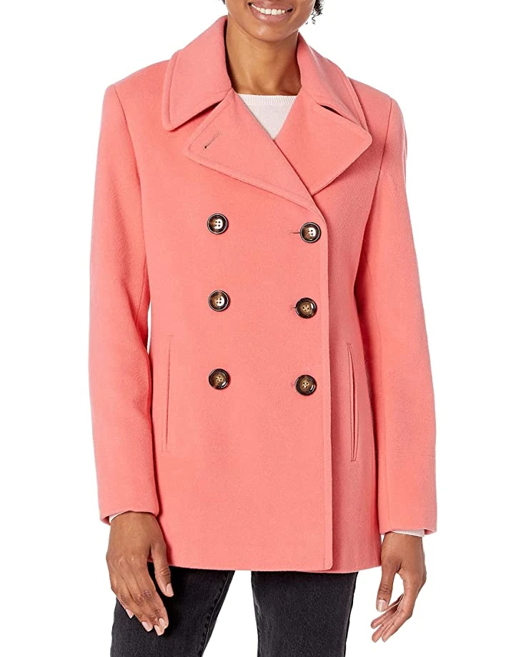 Calvin Klein Women's Double Breasted Peacoat (Petite, Standard, Plus) | Coats & Outerwear 8 Calvin Klein Women's Double Breasted Peacoat (Petite, Standard, Plus) | Coats & Outerwear - Image 8