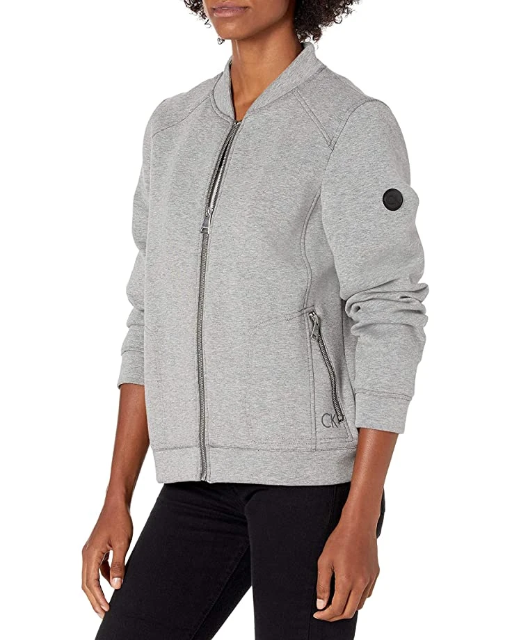 81FyzD2sdQL._AC_SR736920_.jpg Calvin Klein Women's Zip Front Scuba Bomber Jacket | Coats & Outerwear -Calvin Klein Sales Shop 81FyzD2sdQL. AC SR736920