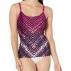 Calvin Klein Women's Over The Shoulder Tankini Swimsuit | Swimwear