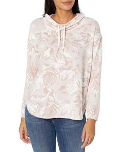Calvin Klein Women's Camo Tropical Print Cowl Neck Top | Hoodies & Sweatshirts