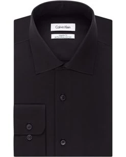 Calvin Klein Men's Dress Shirt Regular Fit Non Iron Herringbone | Shirts & Tops