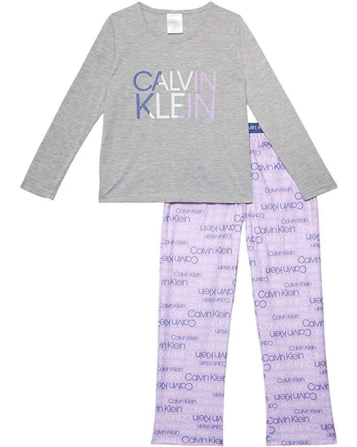 81MArBVr80L._AC_SR736920_.jpg Calvin Klein Kids Two-Piece Brushed Micro (Little Kids/Big Kids) | Sleepwear -Calvin Klein Sales Shop 81MArBVr80L. AC SR736920