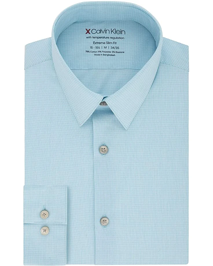 Calvin Klein Men's Dress Shirts Xtreme Slim Fit Solid-Thermal Stretch | Shirts & Tops 1 Calvin Klein Men's Dress Shirts Xtreme Slim Fit Solid-Thermal Stretch | Shirts & Tops