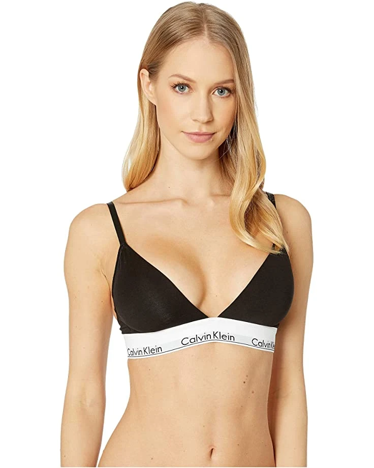 81NYE4eCxL._AC_SR736920_.jpg Calvin Klein Underwear Modern Cotton Lightly Lined Triangle Bra | Underwear & Intimates -Calvin Klein Sales Shop