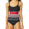 Calvin Klein Women's Diamond Medallion Maillot One Piece Swimsuit | Swimwear
