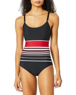 Calvin Klein Women's Diamond Medallion Maillot One Piece Swimsuit | Swimwear