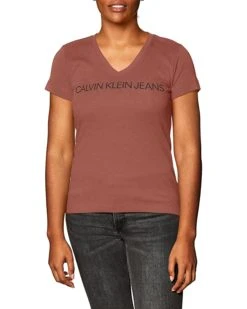 Calvin Klein Women's Short Sleeve Cropped Logo T-Shirt | Shirts & Tops -Calvin Klein Sales Shop 81S T0pEQwL. AC SR736920