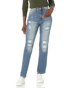 Calvin Klein Women's High Rise Straight Fit Jeans