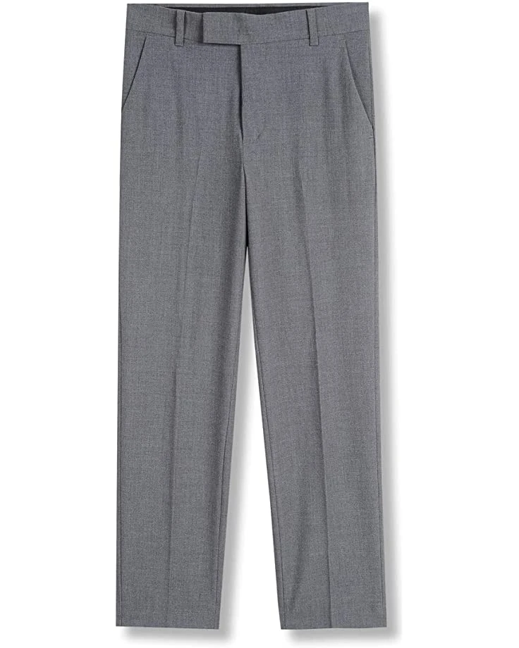 81T2E7YEtvL._AC_SR736920_.jpg Calvin Klein Boys' Flat-Front Bi-Stretch Dress Pant, Straight Leg Fit & Hemmed Bottom, Belt Loops & Functional Front Pockets | Pants -Calvin Klein Sales Shop 81T2E7YEtvL. AC SR736920