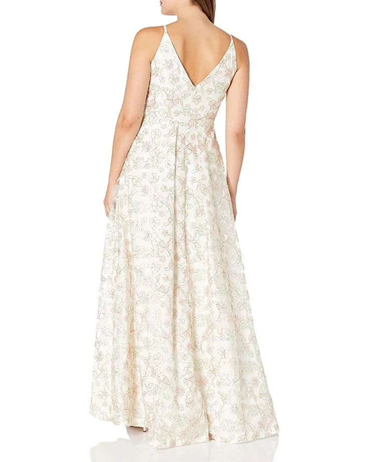 Calvin Klein Women's V Neck Flower Print Gown | Dresses 2 Calvin Klein Women's V Neck Flower Print Gown | Dresses - Image 2