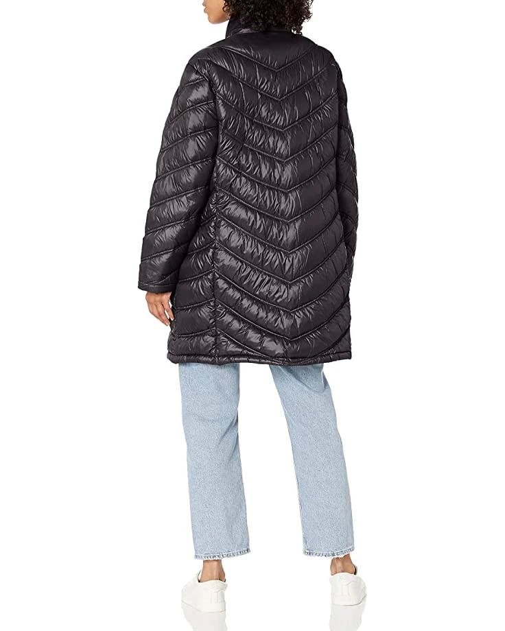 Calvin Klein Women's Chevron Quilted Packable Down Jacket (Standard and Plus) | Coats & Outerwear 2 Calvin Klein Women's Chevron Quilted Packable Down Jacket (Standard and Plus) | Coats & Outerwear - Image 2