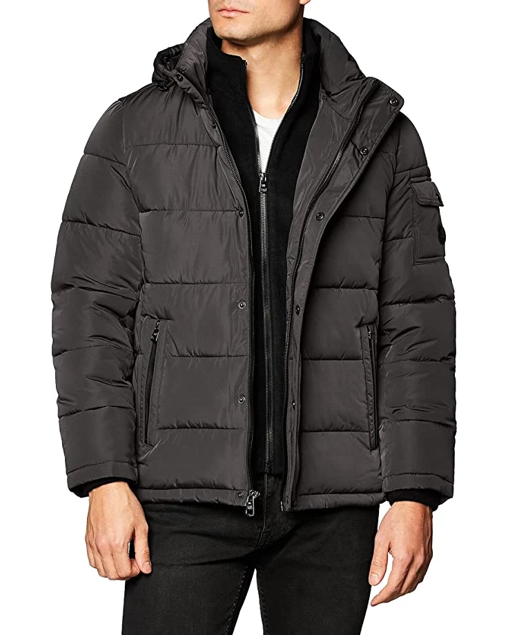 81Tr4ItW87L._AC_SR736920_.jpg Calvin Klein Men's Hooded Alternative Down Puffer Jacket with Fleece Bib | Coats & Outerwear -Calvin Klein Sales Shop 81Tr4ItW87L. AC SR736920