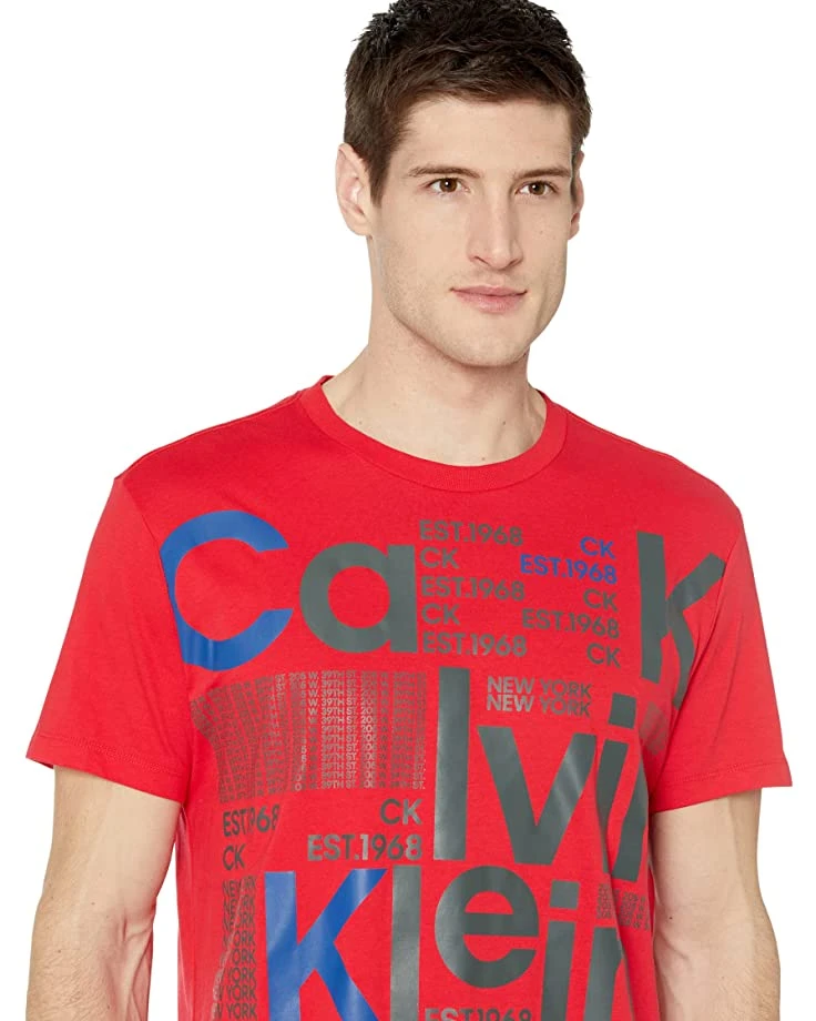 Calvin Klein Short Sleeve Broken Logo Crew | Shirts & Tops 3 Calvin Klein Short Sleeve Broken Logo Crew | Shirts & Tops - Image 3
