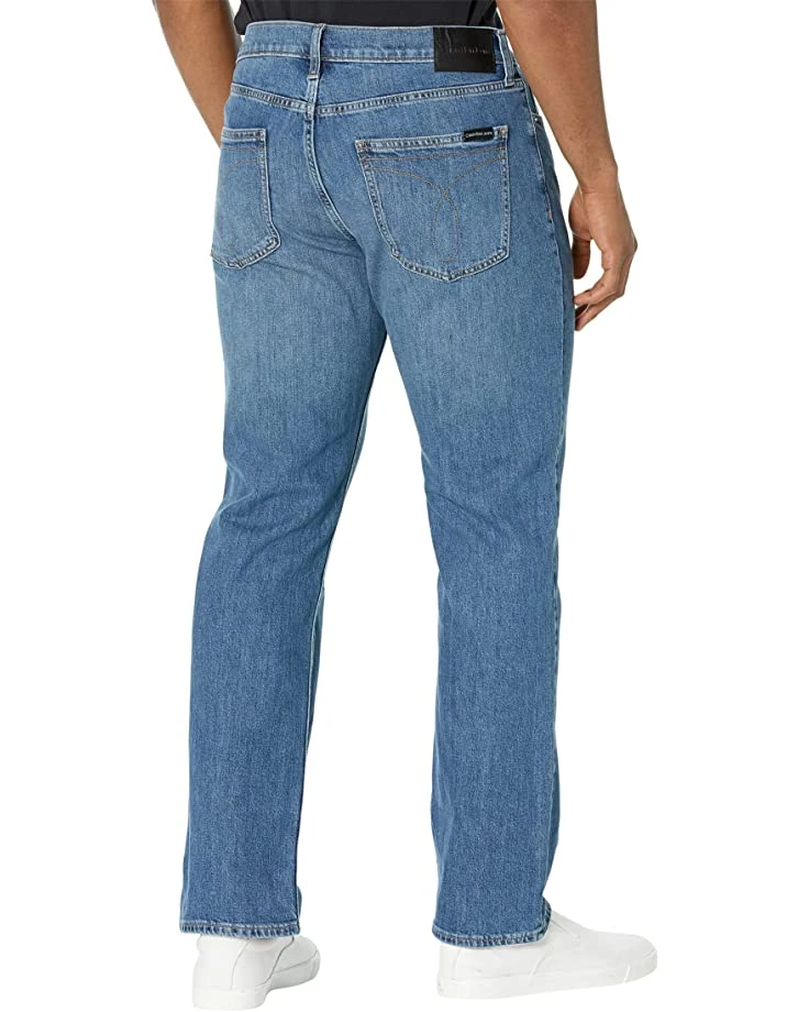 Calvin Klein Straight Fit Jeans in Mendes Splash 2 Calvin Klein Straight Fit Jeans in Mendes Splash - Image 2