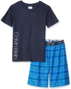 Calvin Klein Two-Piece Sleepwear Top and Bottoms Pajama Set PJ (Little Kids/Big Kids)