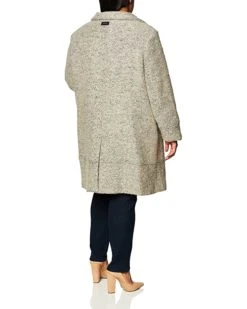 Calvin Klein Womens Plus Sized Plated Wool Coat | Coats & Outerwear -Calvin Klein Sales Shop 81XPmzEbRxL. AC SR736920