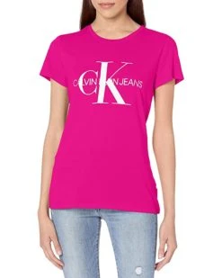 Calvin Klein Women's Foil Monogram Logo Short Sleeve Iconic Tee | Shirts & Tops -Calvin Klein Sales Shop 81Xzqyl1H8L. AC SR736920