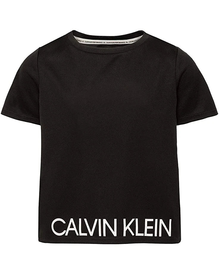 81a-UnkX07L._AC_SR736920_.jpg Calvin Klein Girls' Short Sleeve Performance T-Shirt, Cropped Fit & Crew-Neck Neckline, Logo Detailing | Shirts & Tops -Calvin Klein Sales Shop 81a UnkX07L. AC SR736920