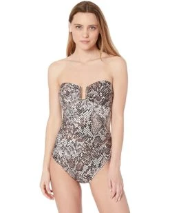 Calvin Klein Women's Standard U Hardware Bandeau One Piece | Swimwear