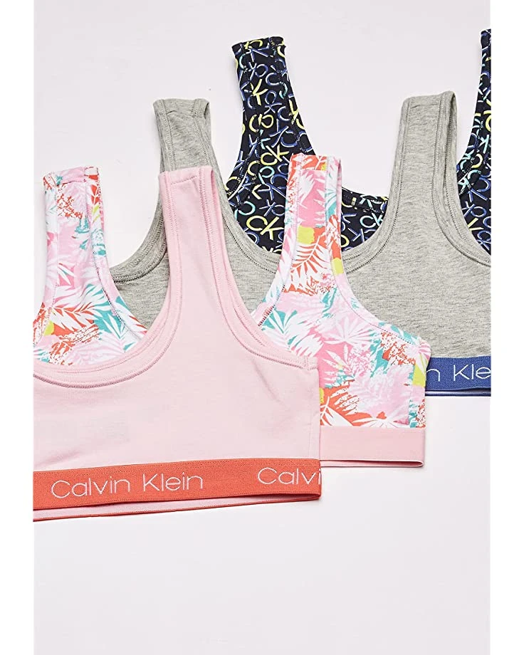 Calvin Klein Girls' Training Bra Scoop Neck Cotton Bralette, 4 Pack | Underwear & Intimates 2 Calvin Klein Girls' Training Bra Scoop Neck Cotton Bralette, 4 Pack | Underwear & Intimates - Image 2