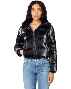 Calvin Klein Short Shine Puffer with Chest Zip | Coats & Outerwear