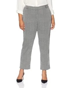 Calvin Klein Women's Plus Size Glen Plaid Pant | Pants