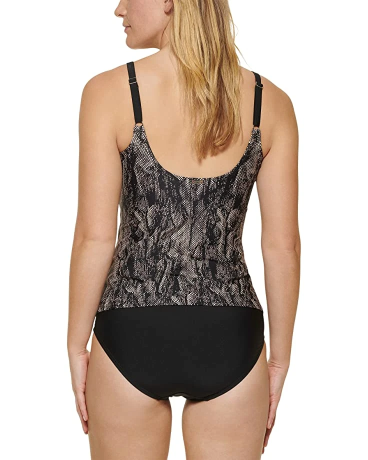 Calvin Klein Twist Over-the-Shoulder Tankini | Swimwear 2 Calvin Klein Twist Over-the-Shoulder Tankini | Swimwear - Image 2