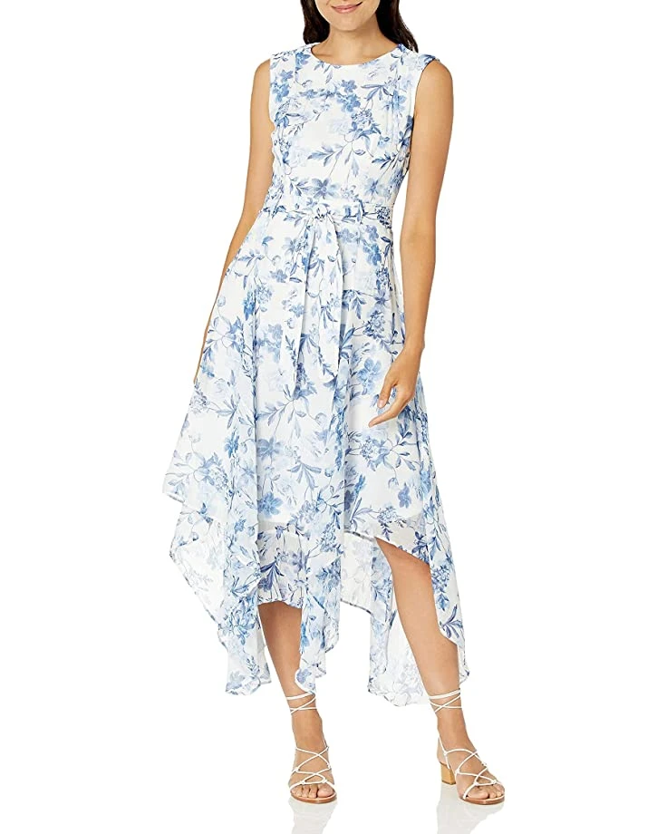 Calvin Klein Women's Sleeveless Midi Dress with Asymmetrical Hem | Dresses 1 Calvin Klein Women's Sleeveless Midi Dress with Asymmetrical Hem | Dresses