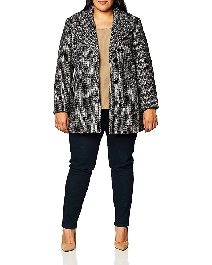 Calvin Klein Women's Single Breasted Wool Peacoat Jacket | Coats & Outerwear 1 Calvin Klein Women's Single Breasted Wool Peacoat Jacket | Coats & Outerwear