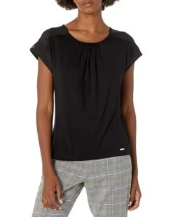 Calvin Klein Women's Short Sleeved Top with Printed Front | Shirts & Tops -Calvin Klein Sales Shop 81e4iRcnBWL. AC SR736920
