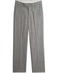 Calvin Klein Boys' Flat-Front Suit Dress Pant, Straight Leg Fit & Hemmed Bottom, Belt Loops & Functional Front Pockets | Pants