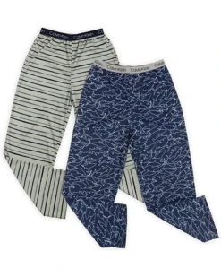 Calvin Klein Boys Sleepwear Super Soft Brushed Micro Pajama Pant, 2 Pack