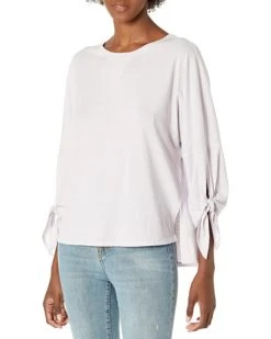 Calvin Klein Women's Dropped Shoulder Tie Sleeve Tee | Shirts & Tops