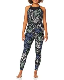 Calvin Klein Women's Printed Halter Neck Full Length Unitard | Jumpsuits & Rompers