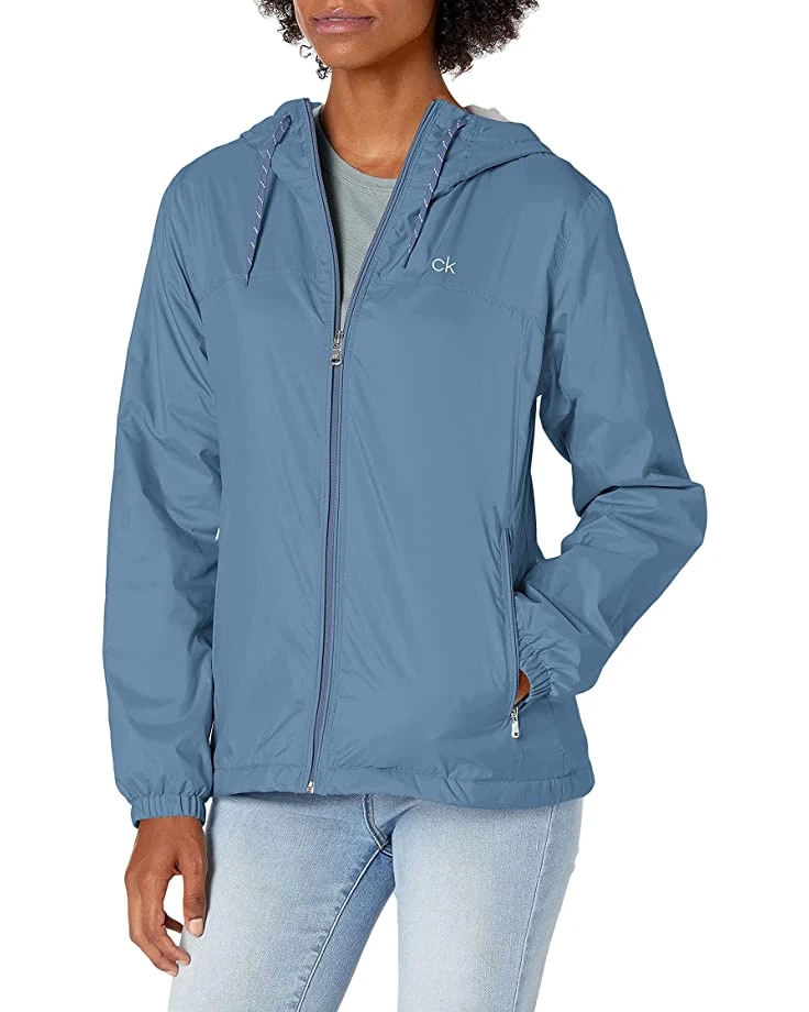 Calvin Klein Womens Zip Front Windbreaker | Coats & Outerwear 4 Calvin Klein Womens Zip Front Windbreaker | Coats & Outerwear - Image 4