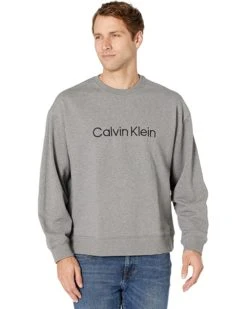Calvin Klein Long Sleeve Oversize CK Logo Terry Crew | Hoodies & Sweatshirts -Calvin Klein Sales Shop 81lDW8g8InL. AC SR736920